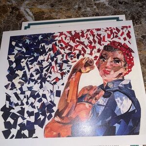 NEW! Signed by Artist! JIGGY Jigsaw puzzle kit. Rosie the Riveter Art